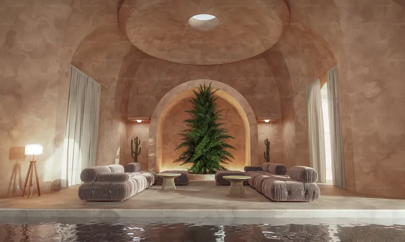 Relaxation lounge with comfortable seating at DISHA Daynight Out Spa